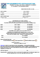 August 2024 Special –  New Member Application